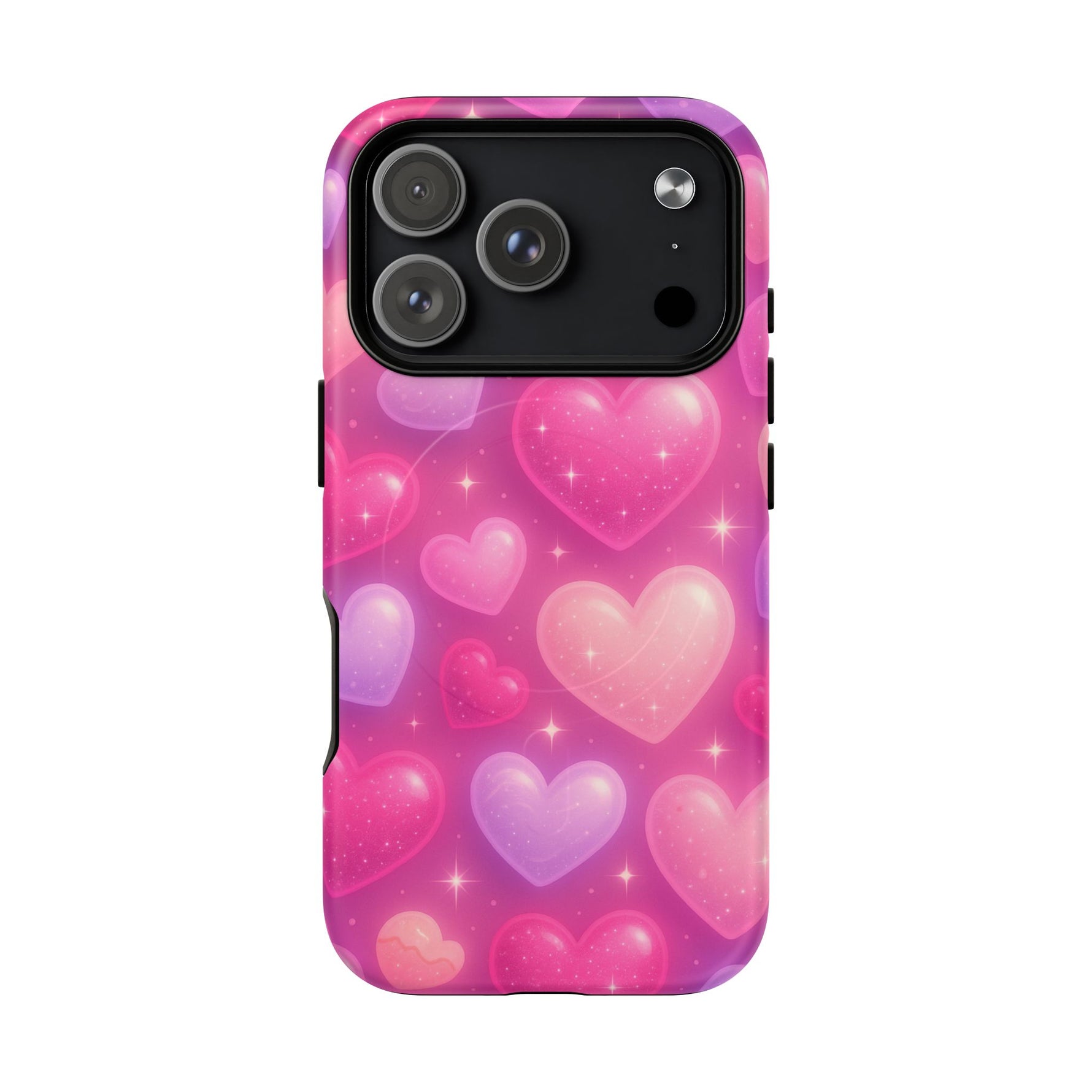 Glitter Hearts Cases for iPhones with MagSafe - Shamo's