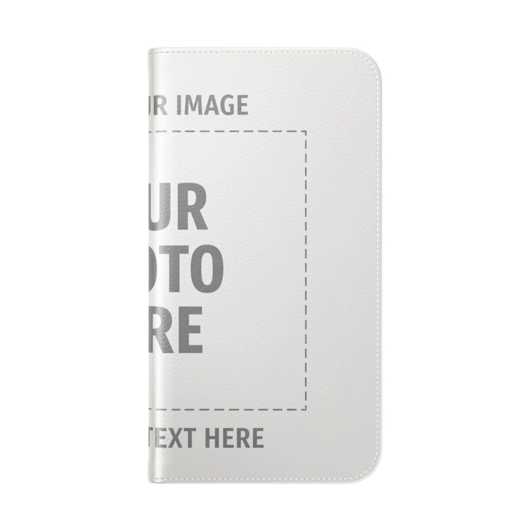 Personalized Flip Wallet Phone Case – Custom Photo & Text Wallet Cover