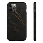 Black Marble Tough iPhone Case - Shamo's