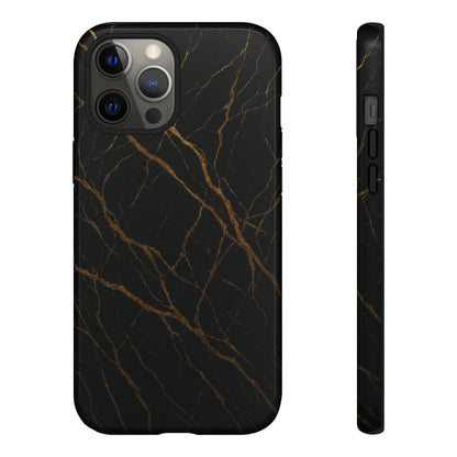 Black Marble Tough iPhone Case - Shamo's