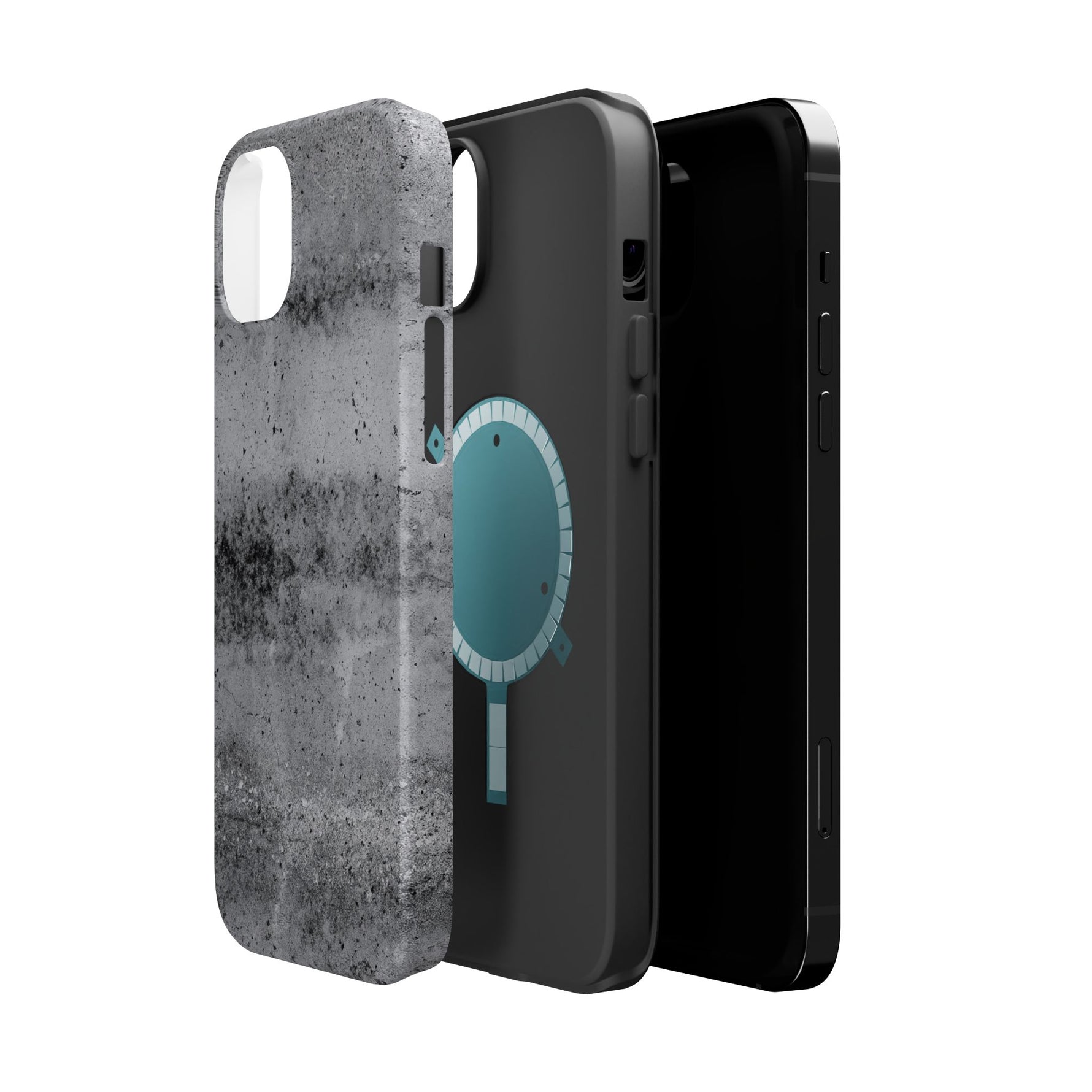 Concrete Pattern iPhone Case with Magsafe Compatibility