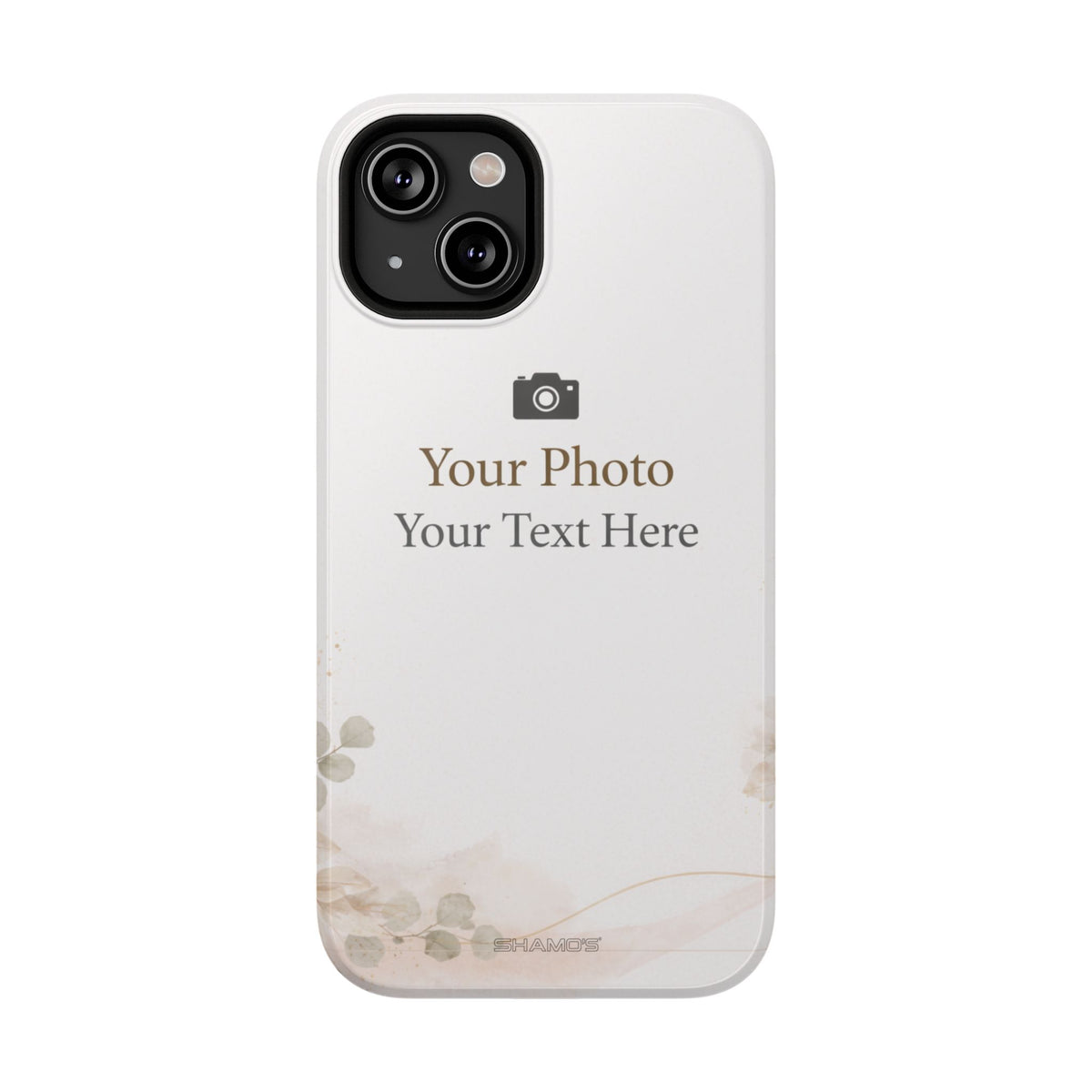 Personalizable Impact-Resistant Phone Case — Add Photo & Text