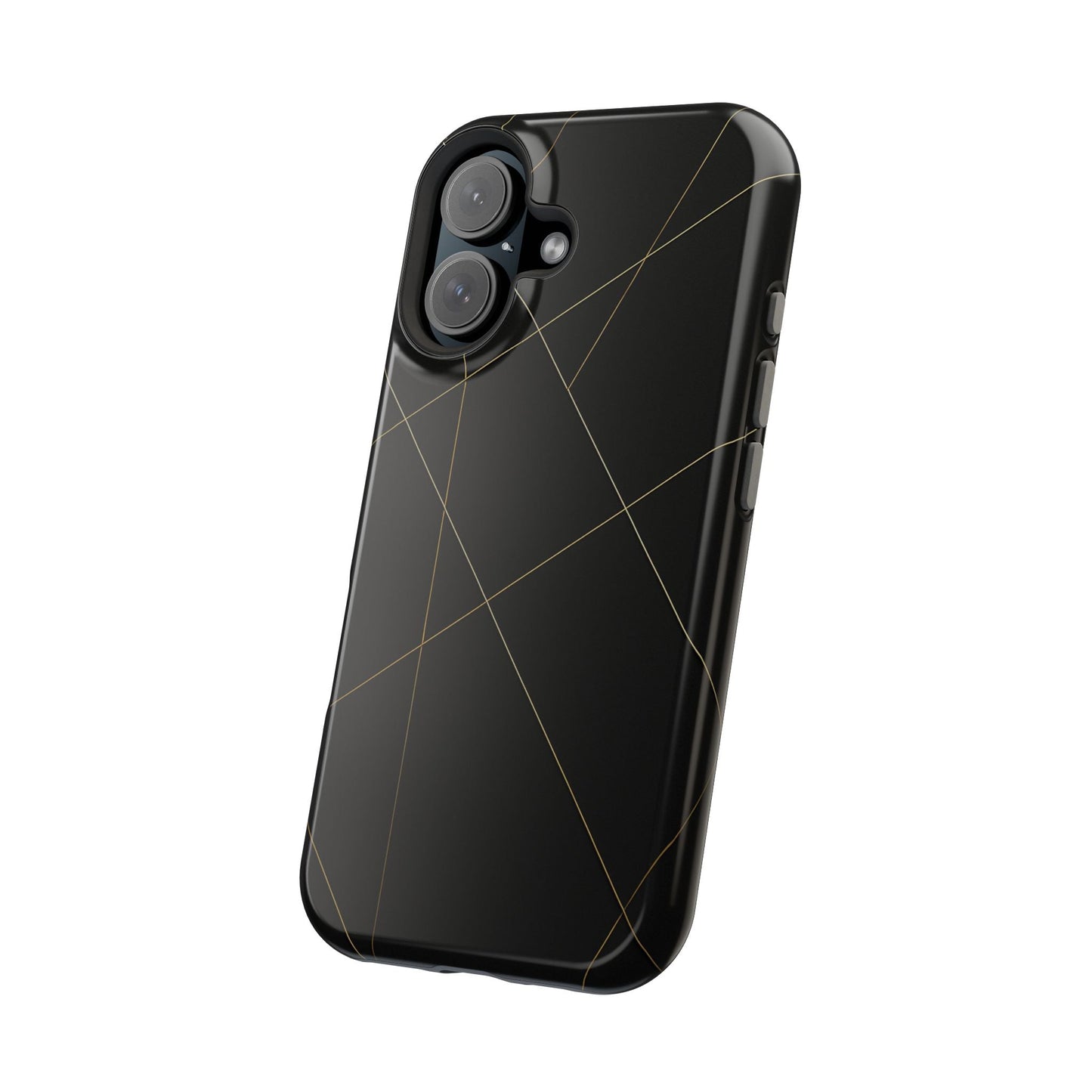 Black Geometric Design iPhone Case | MagSafe  Shamo's