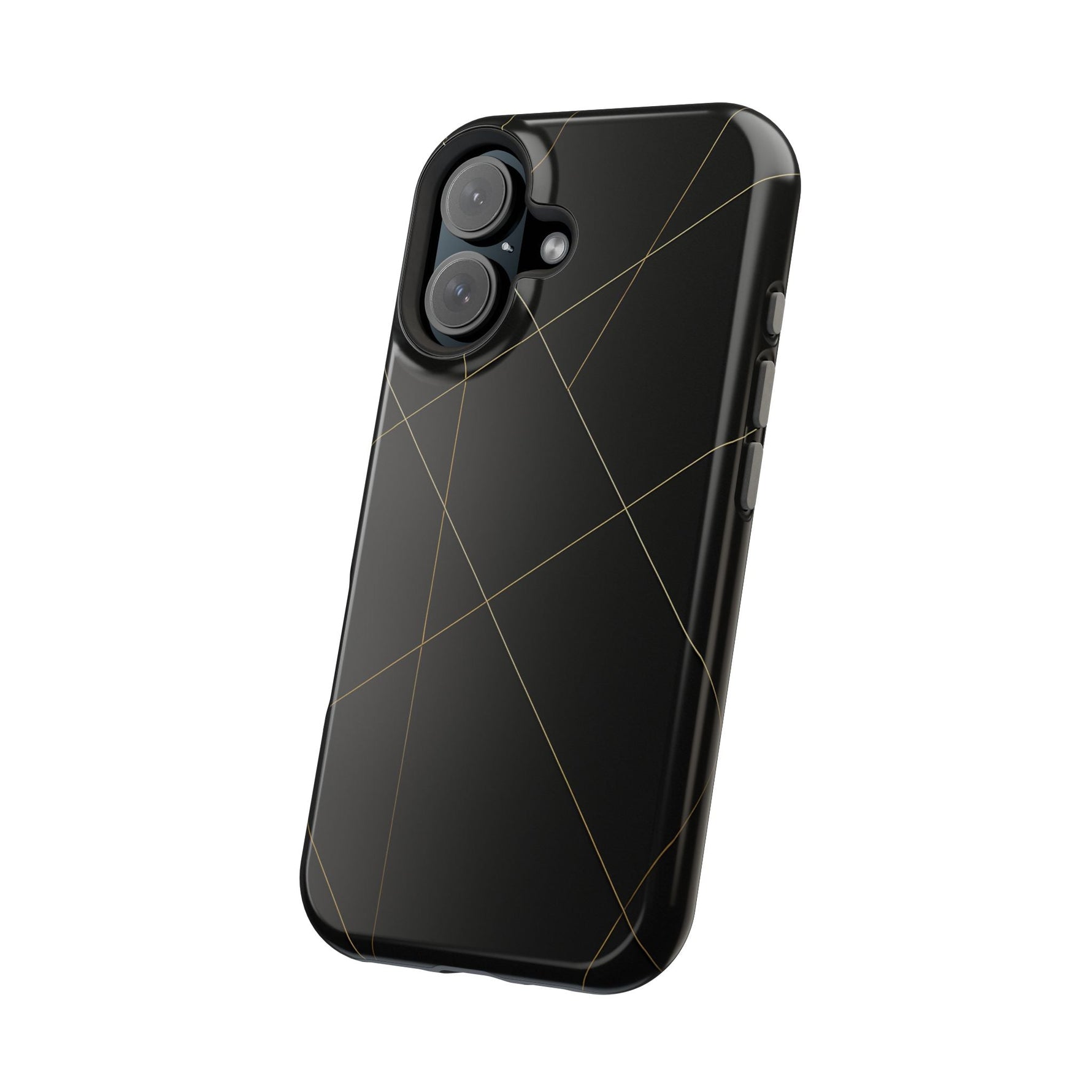 Black Geometric Design iPhone Case | MagSafe  Shamo's