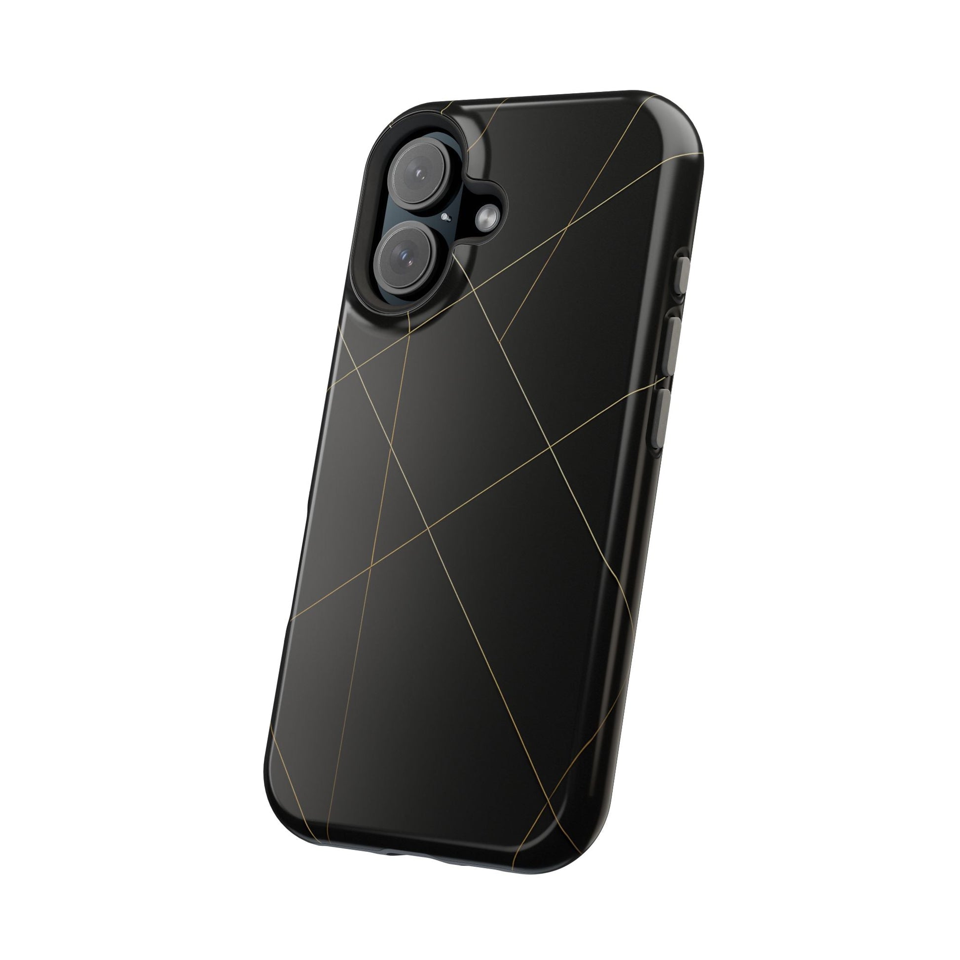 Black Geometric Design iPhone Case | MagSafe  Shamo's