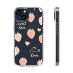 Sweet Love Strawberry Clear iPhone Case | MagSafe - Shamo's