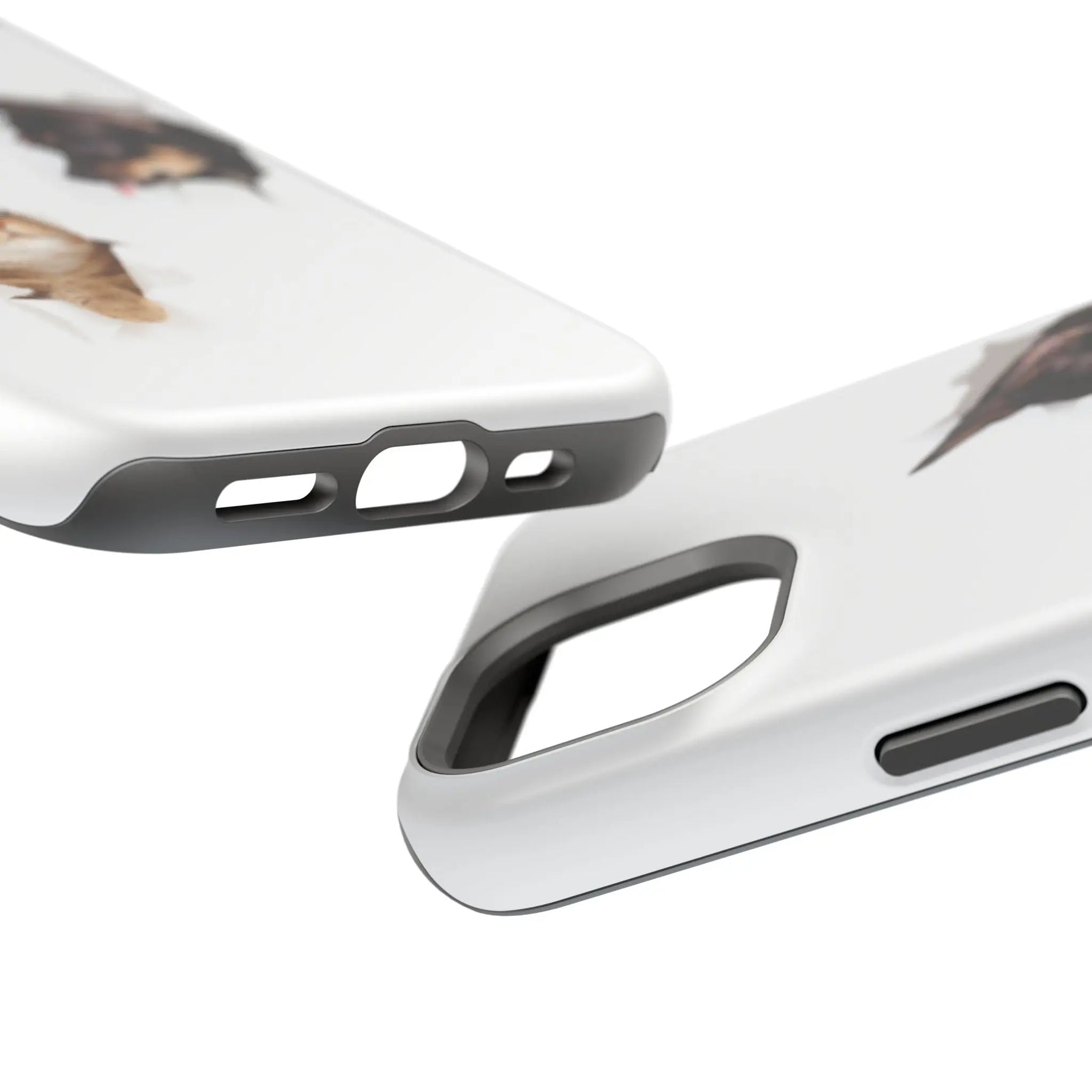Impact-Resistant Cases with a cat and a dog - Shamo's