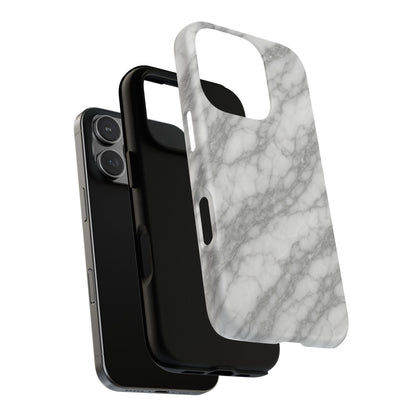 Silver Mist Marble iPhone Case with MagSafe