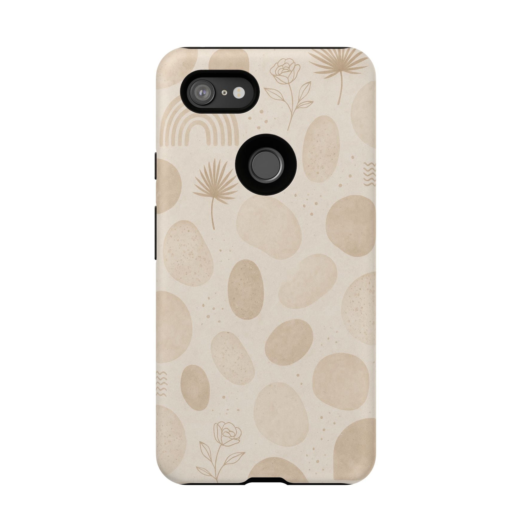 Neutral Pebble Pattern Tough iPhone Case  Shamo's Google Pixel 3 XL / Matte