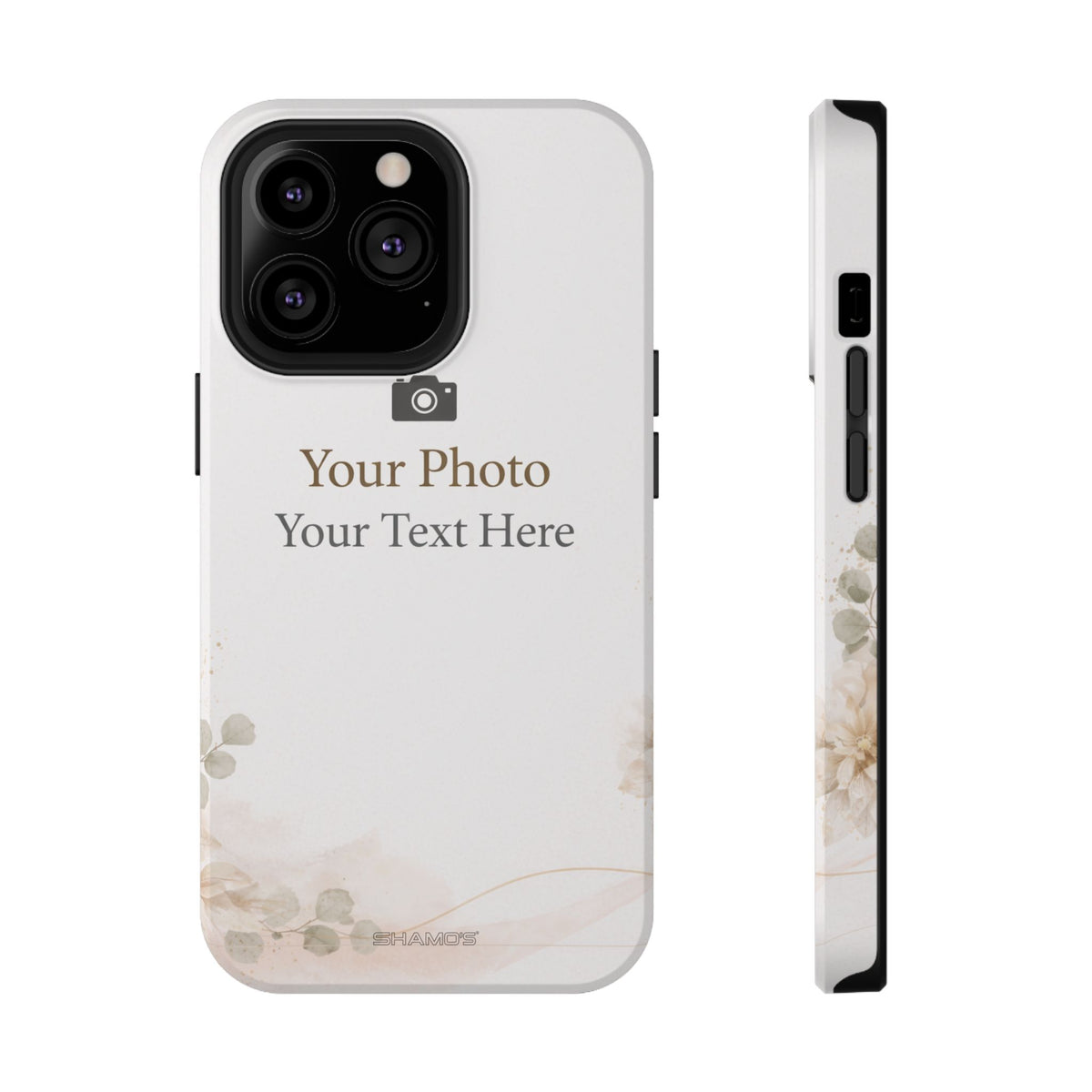 Personalizable Impact-Resistant Phone Case — Add Photo & Text