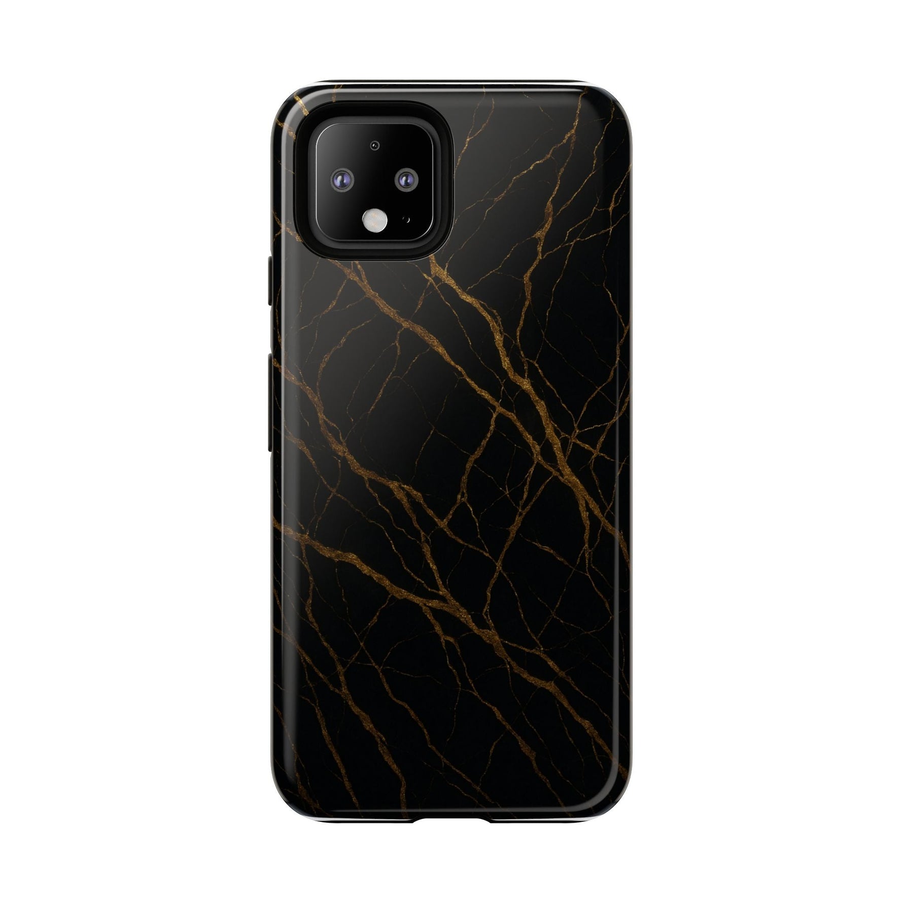 Black Marble Tough iPhone Case  Shamo's