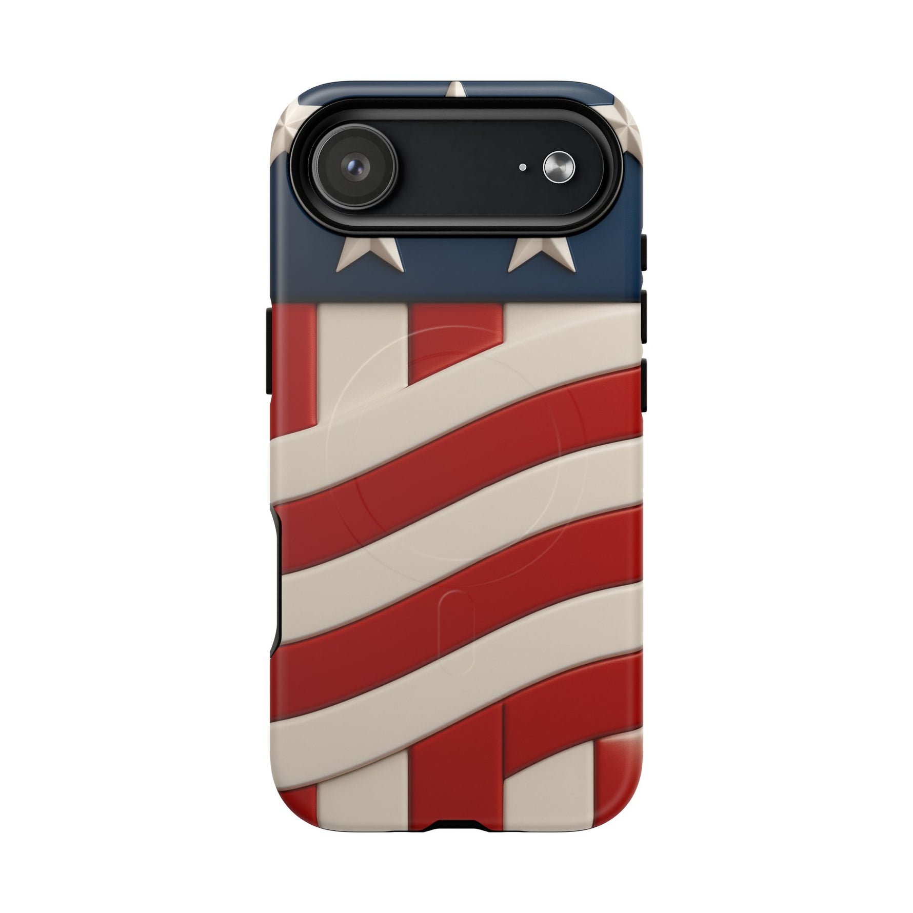 Patriotic iPhone Cases - MagSafe Tough American Flag Design - Shamo's