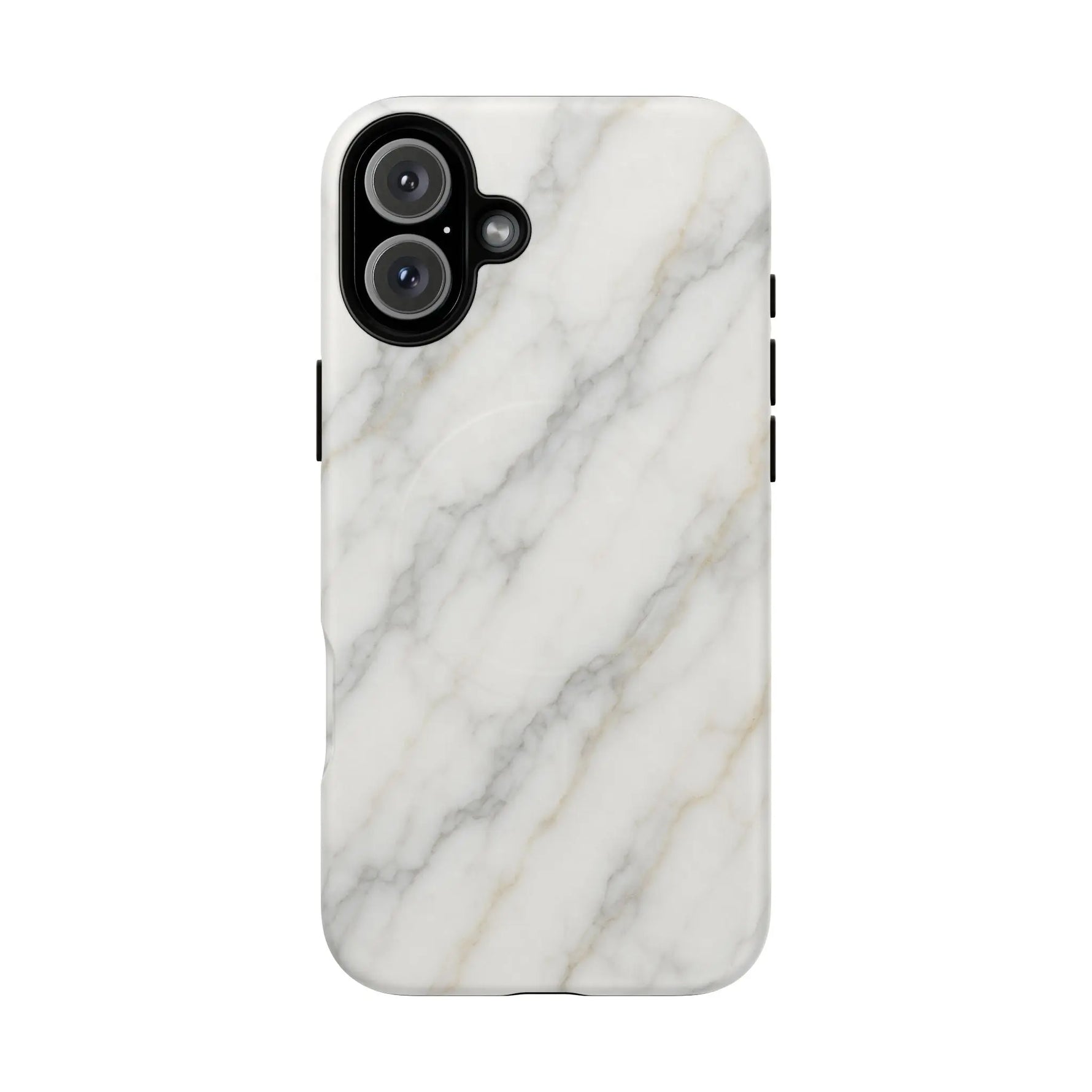 Classic White Marble iPhone Case with MagSafe - Shamo's