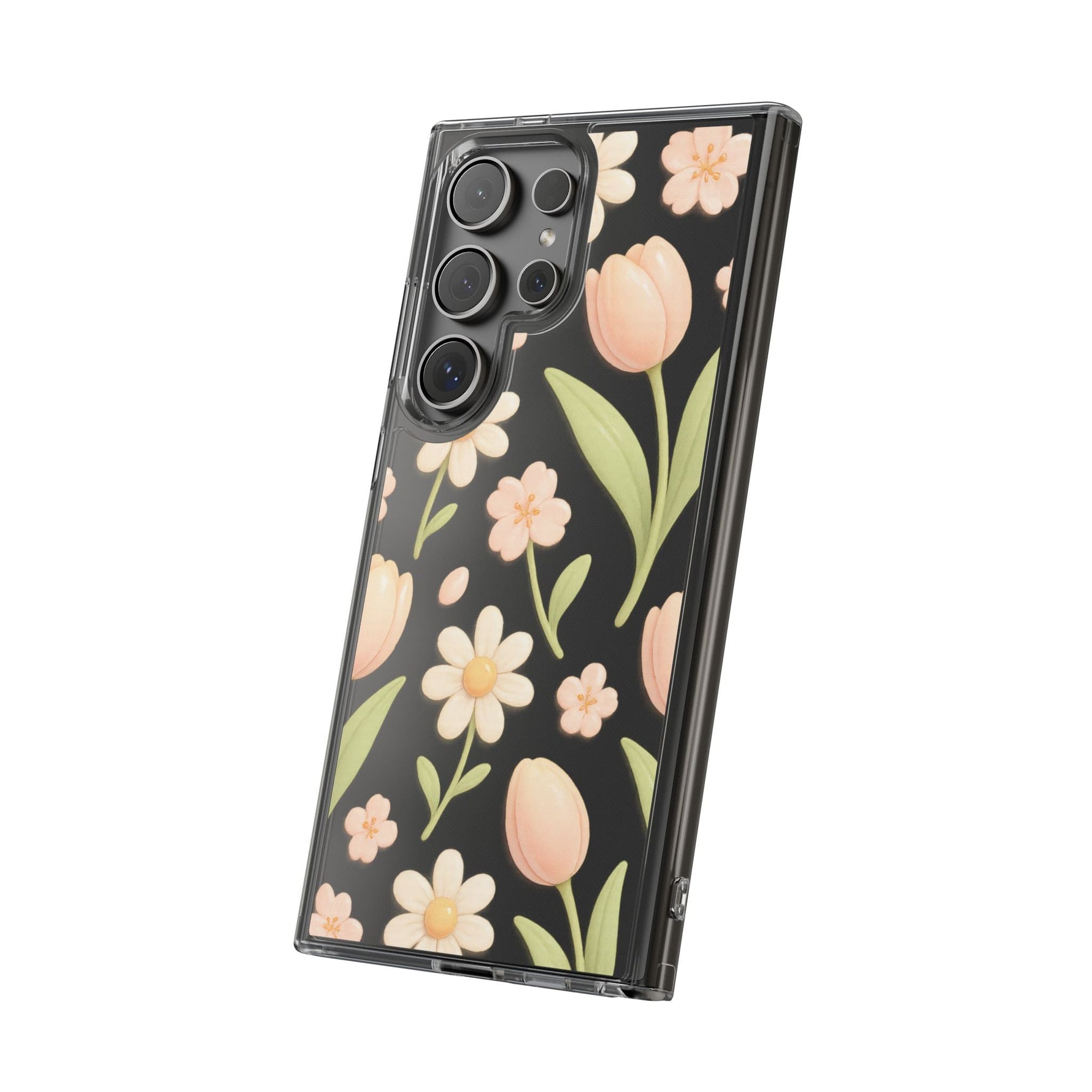 Floral Impact-Resistant Clear iPhone Case  Shamo's