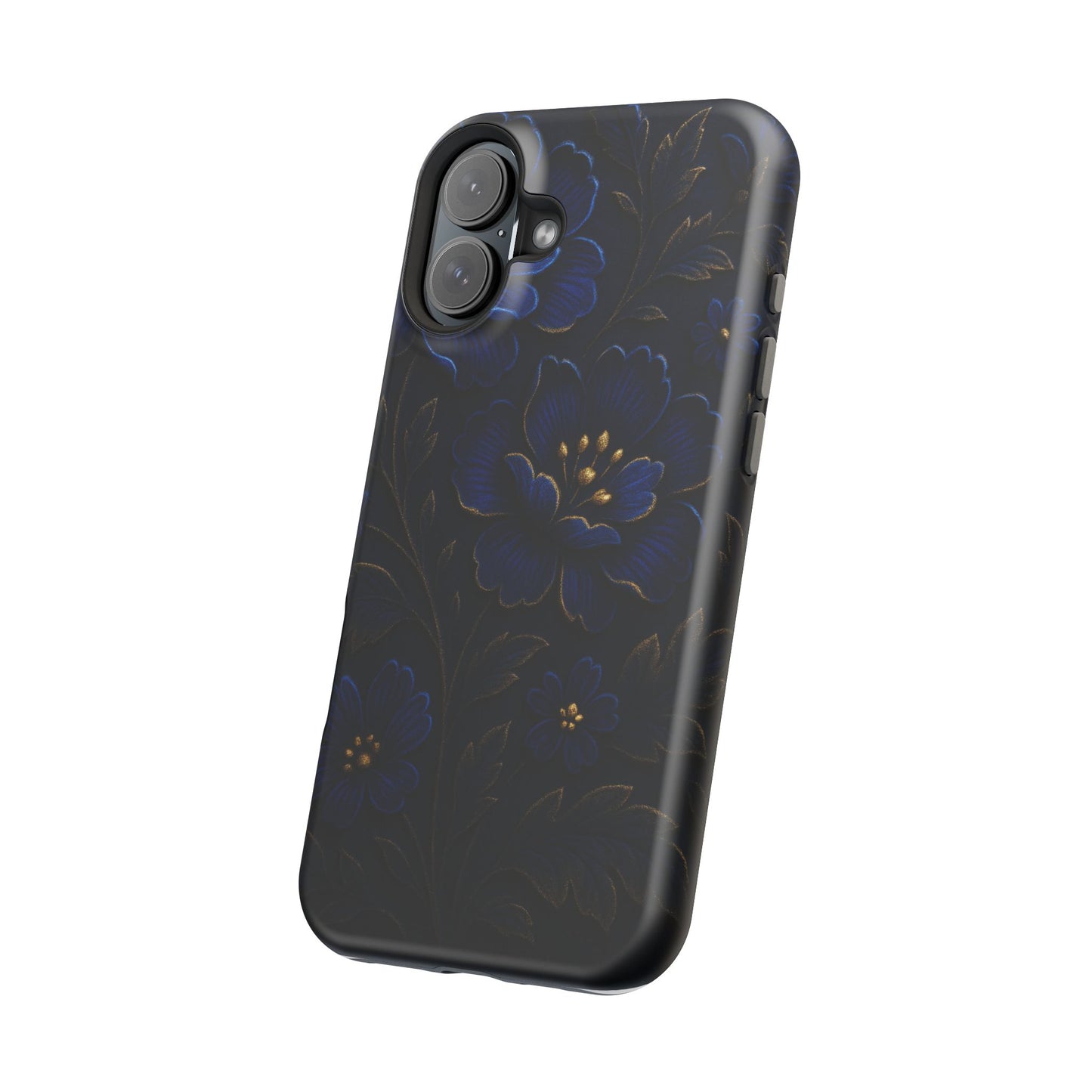 3D Velvet Night Flower iPhone Case | MagSafe