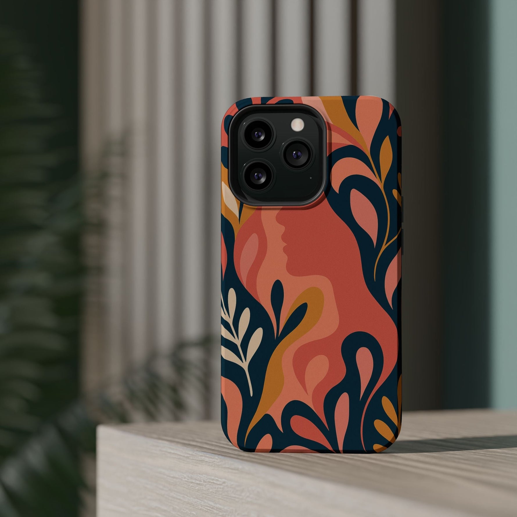 Floral Feminine Abstract MagSafe Impact-Resistant iPhone Case  Shamo's