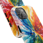 Vibrant Abstract Paint Explosion Impact Phone Case  Shamo's