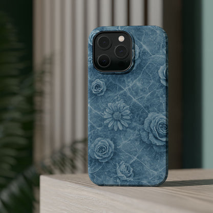 Frozen Flower Impact-Resistant iPhone Case — MagSafe Compatible  Shamo's