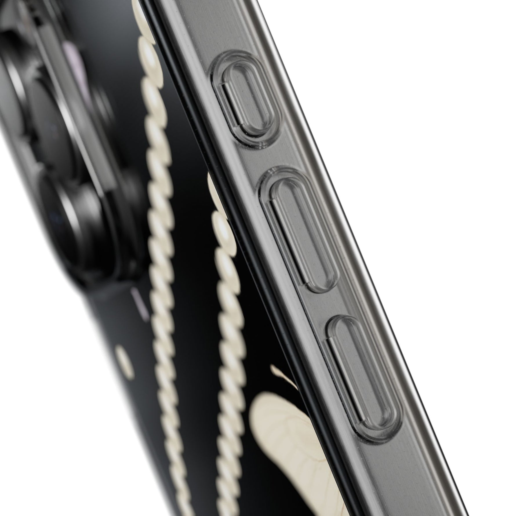 Butterfly Pearl Impact-Resistant Clear iPhone Case - iPhone 17 / Without gift packaging - Shamo's