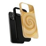 Luxury Series Swirl Gold iPhone Case compatible with MagSafe - Shamo's