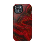 Red Marble iPhone Case with MagSafe - Shamo's