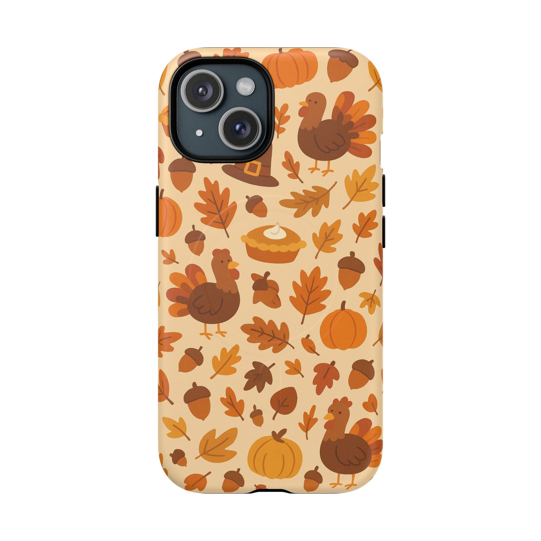 Thanksgiving-Themed Tough Magnetic iPhone Case | Compatible with MagSafe - Shamo's