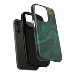 Emerald Marble with Gold Veins iPhone Case | with MagSafe  Shamo's