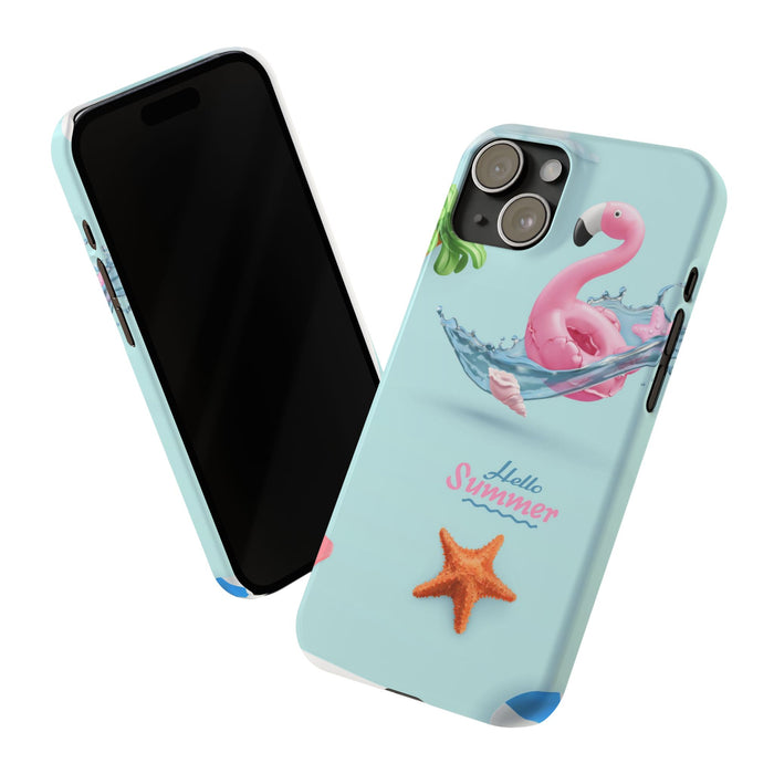 Slim Phone Cases with Hello Summer design