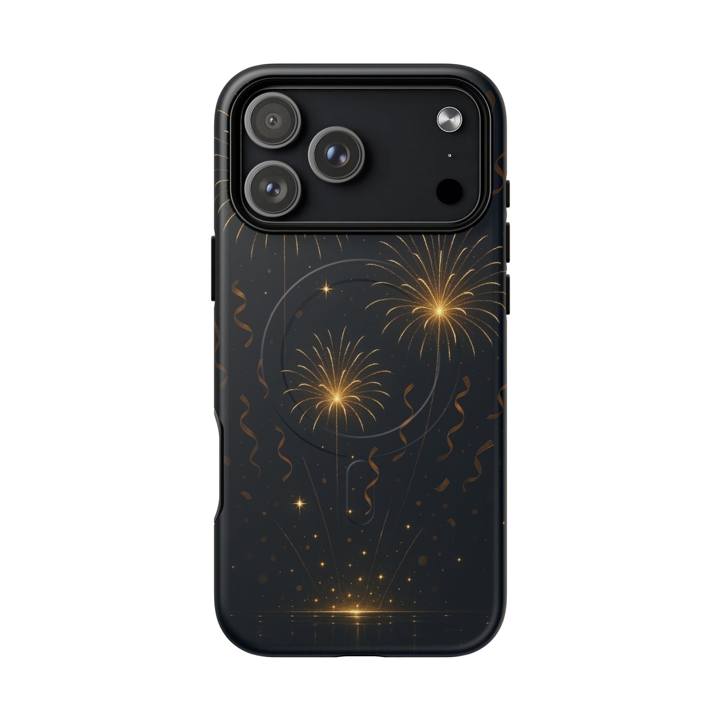 Gold Fireworks Celebration iPhone Case with MagSafe - Shamo's