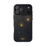Gold Fireworks Celebration iPhone Case with MagSafe - Shamo's
