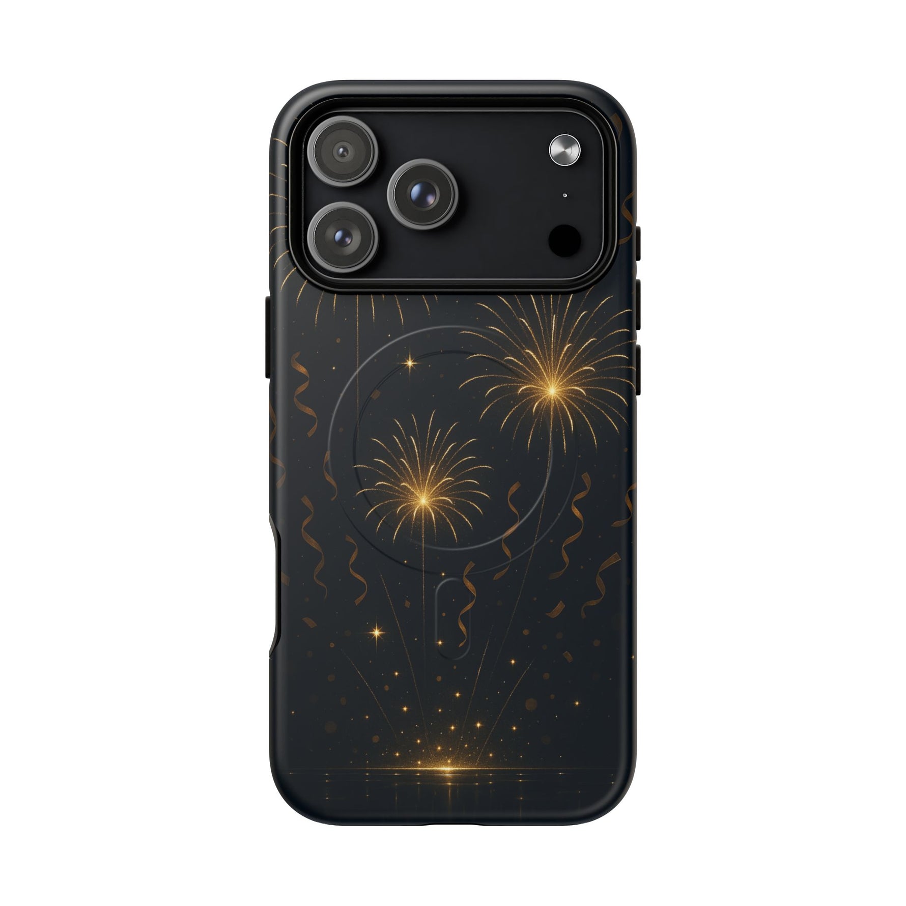Gold Fireworks Celebration iPhone Case with MagSafe - Shamo's