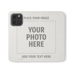 Personalized Flip Wallet Phone Case – Custom Photo & Text Wallet Cover