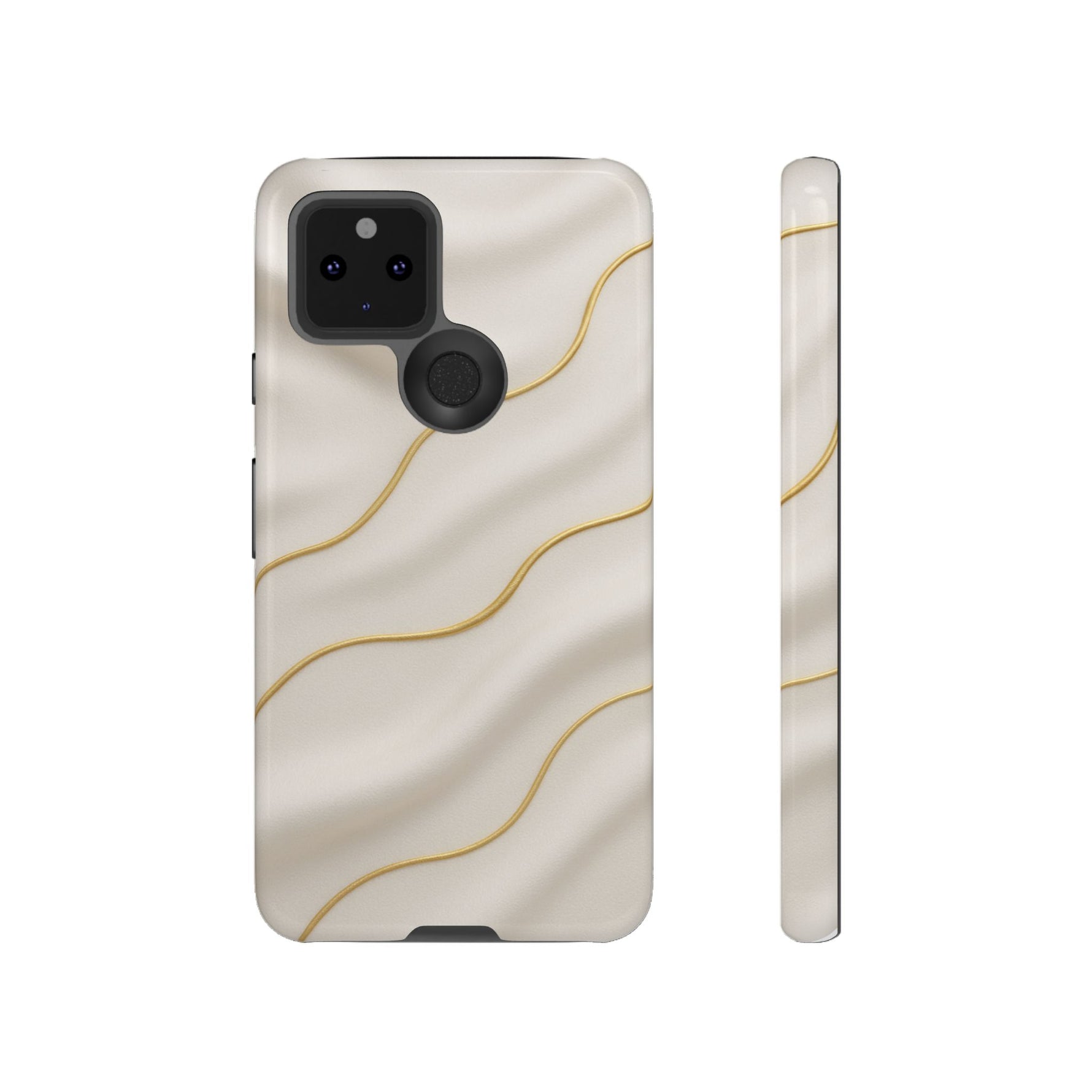 Elegant Gold Wave Tough iPhone Case - Shamo's