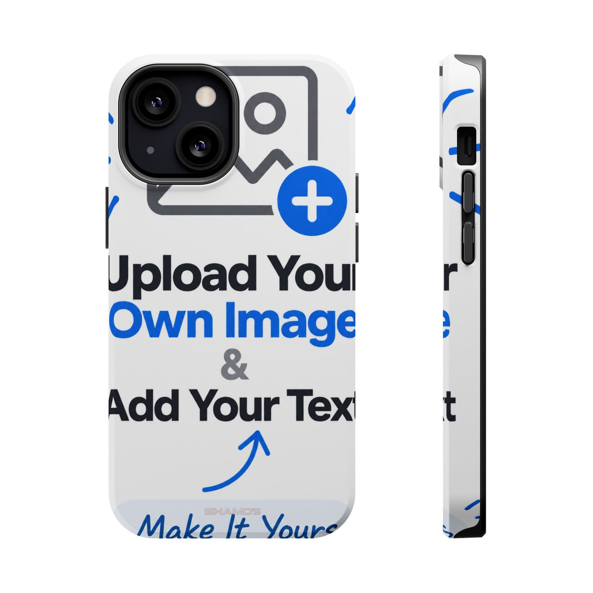Personalisierbare iPhone-Hülle | Eigenes Foto und Text hinzufügen | MagSafe-kompatibel