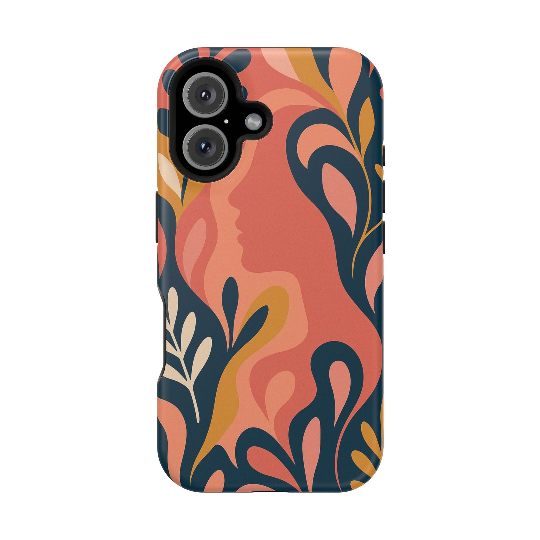 Floral Feminine Abstract MagSafe Impact-Resistant iPhone Case  Shamo's iPhone 16 / Matte