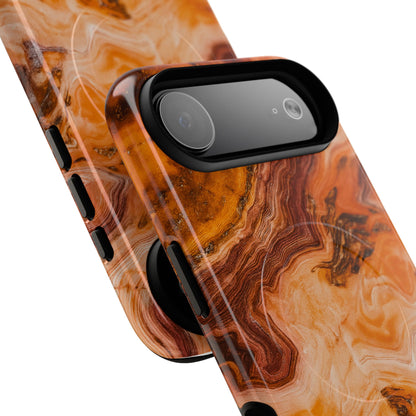 Amber Agate Marble iPhone Case — compatible with MagSafe