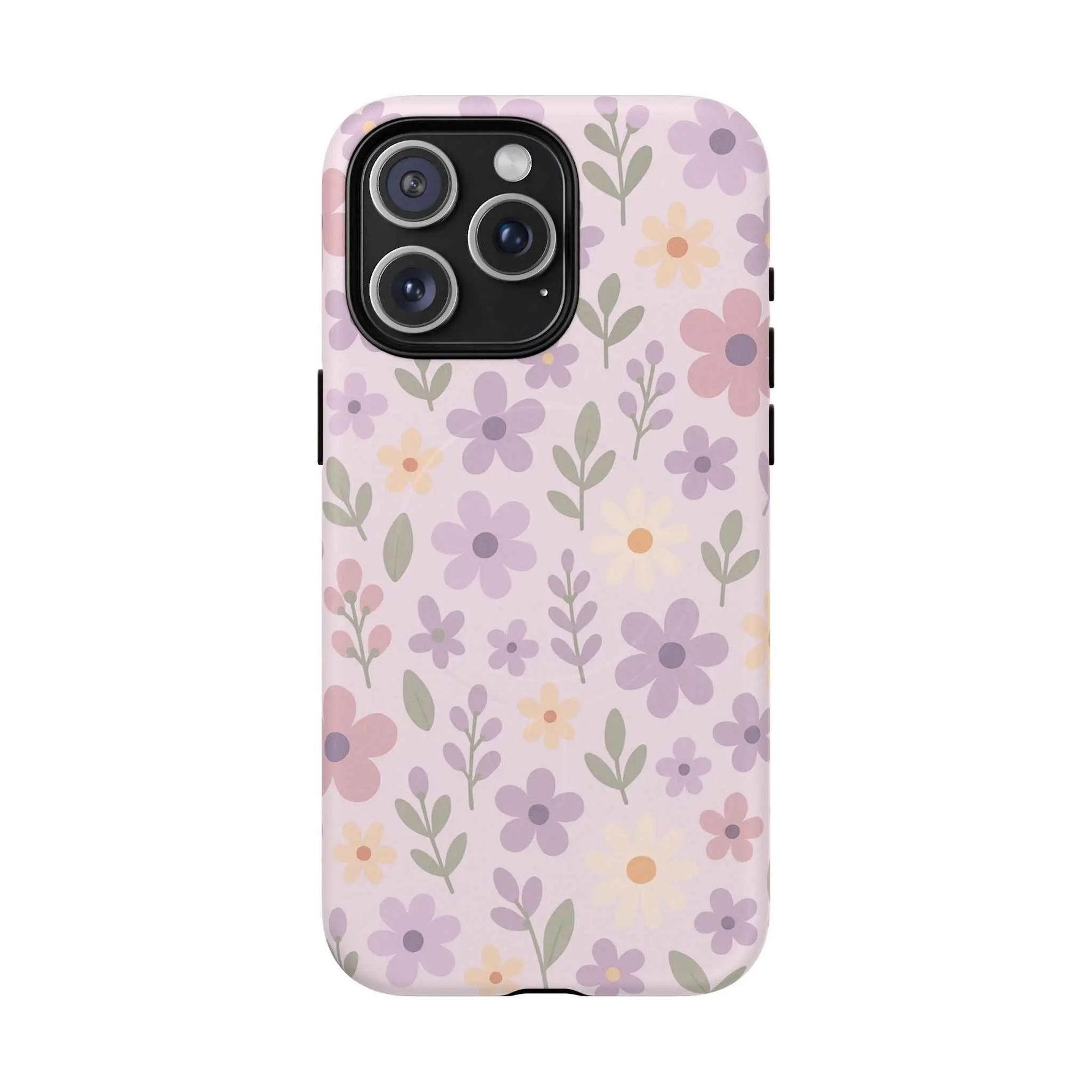 Floral Pattern | Compatible with MagSafe iPhone Case