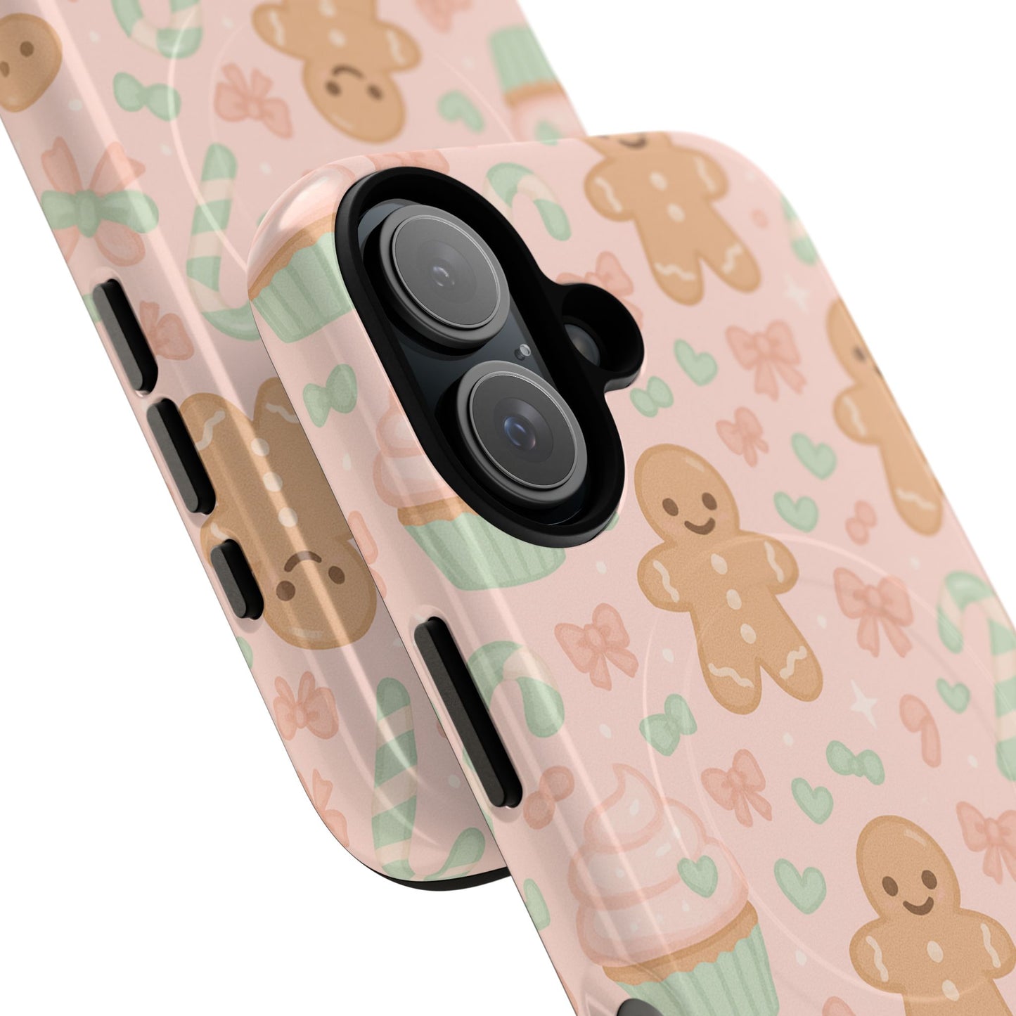 Gingerbread Candy Holiday Tough iPhone Case | compatible with MagSafe