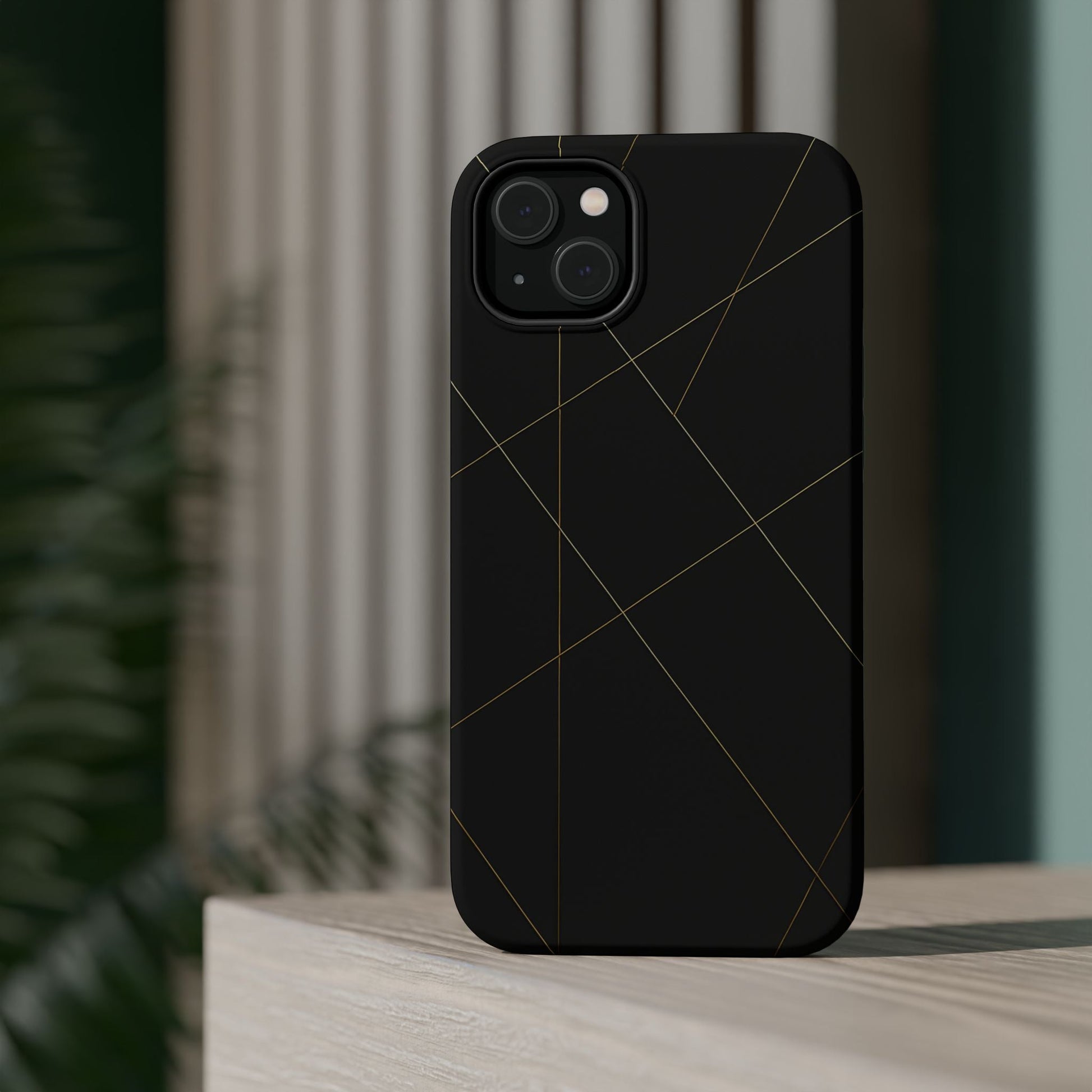 Black Geometric Design iPhone Case | MagSafe  Shamo's