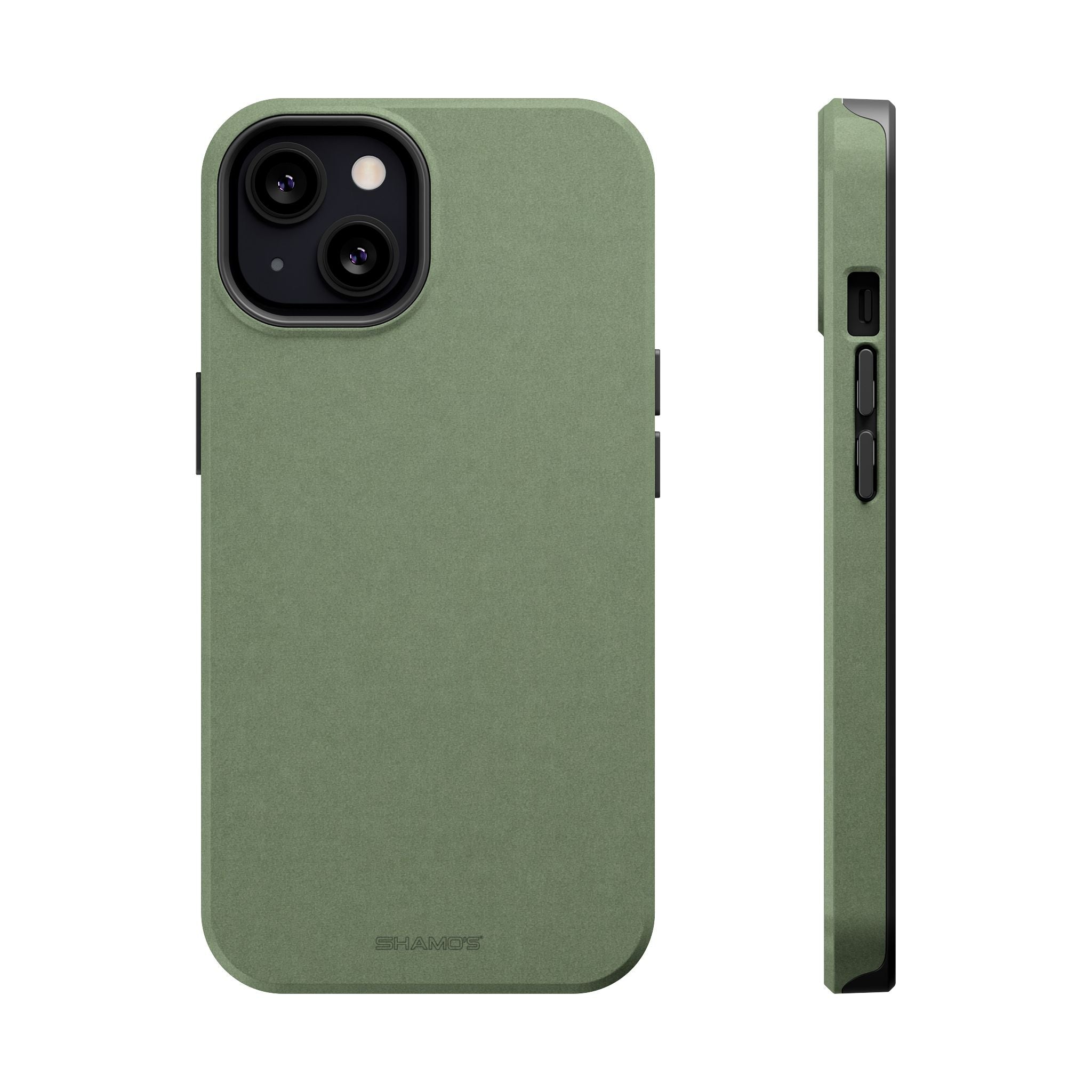 Olive Green MagSafe Compatible Impact-Resistant iPhone Case - iPhone 13 / Glossy - Shamo's