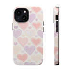 Pastel Heart Love MagSafe Impact-Resistant iPhone Case