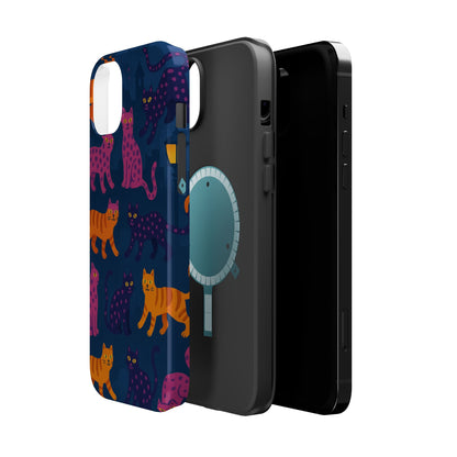 Colorful Cat Phone Case - MagSafe Impact-Resistant