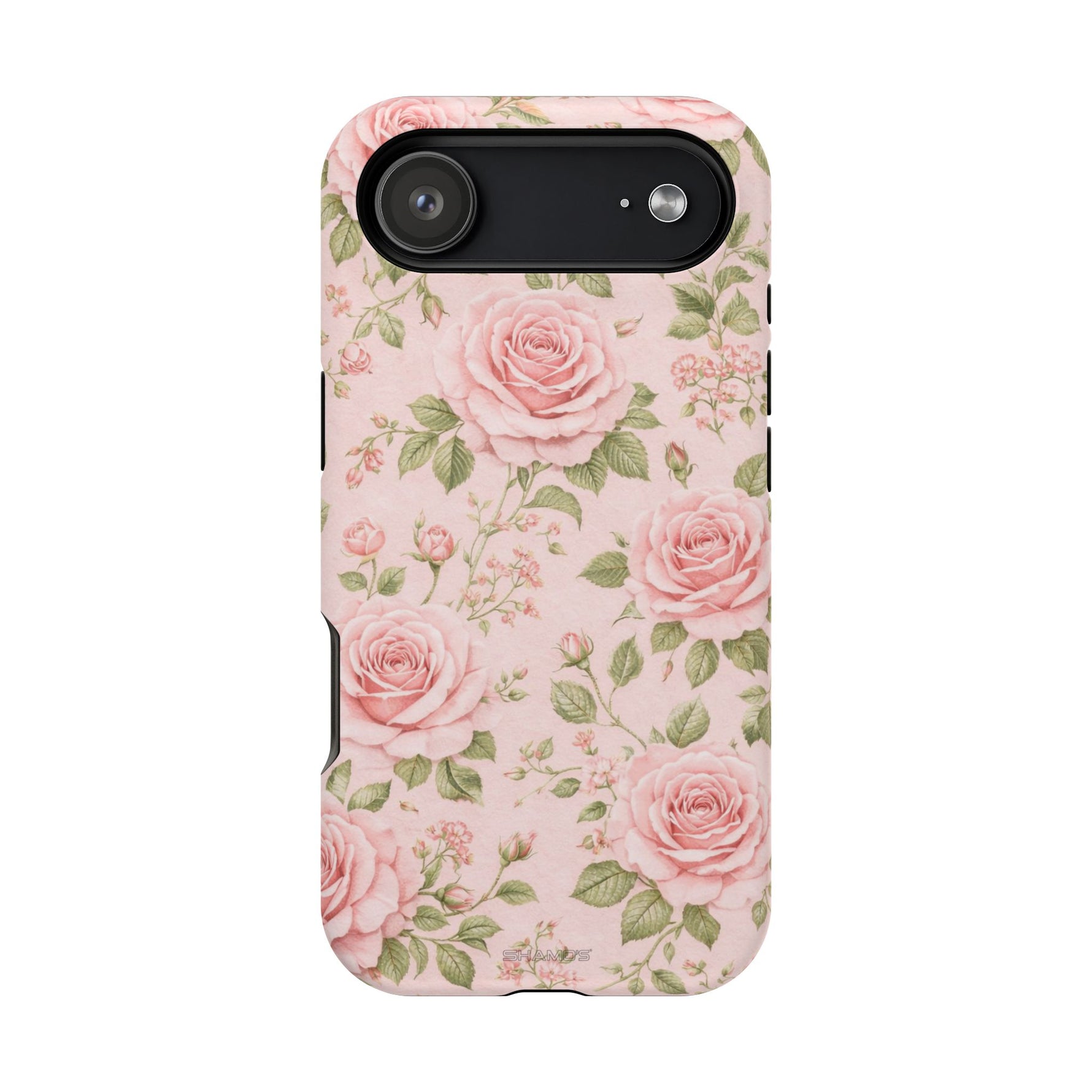 Floral Rose Magnetic Impact-Resistant Phone Case — MagSafe Compatible