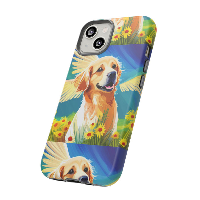 Tough Cases Golden Retriever with Wings Phone case