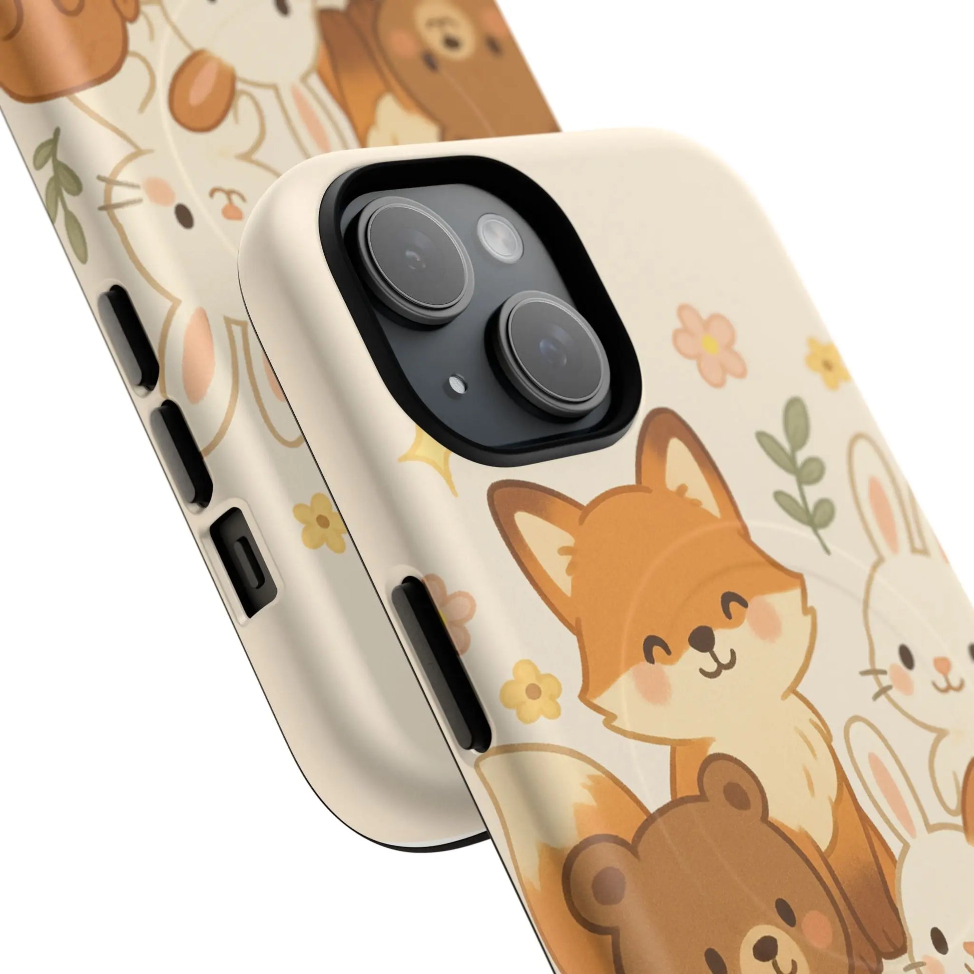 Forest Friends iPhone Case — Fox, Bear & Bunny Design. with MagSafe - Shamo's