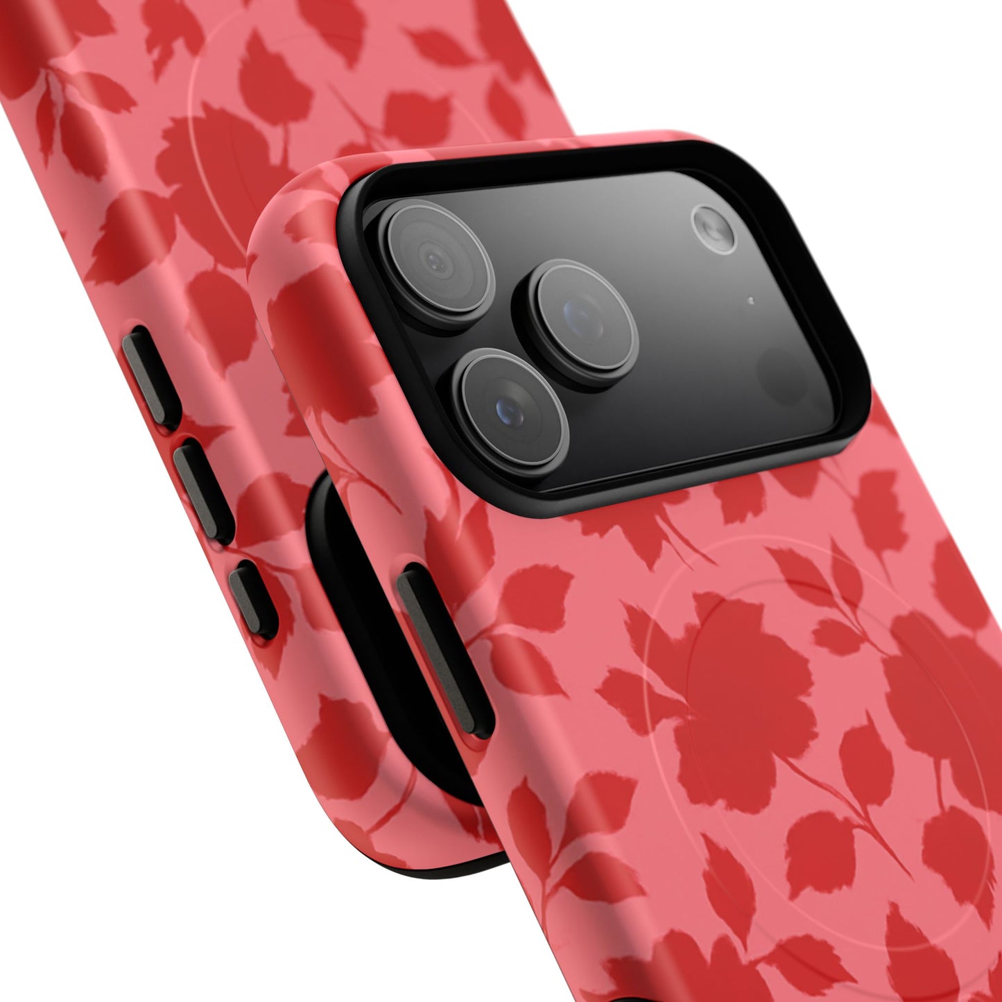 Red Floral Love iPhone Case (MagSafe compatible)