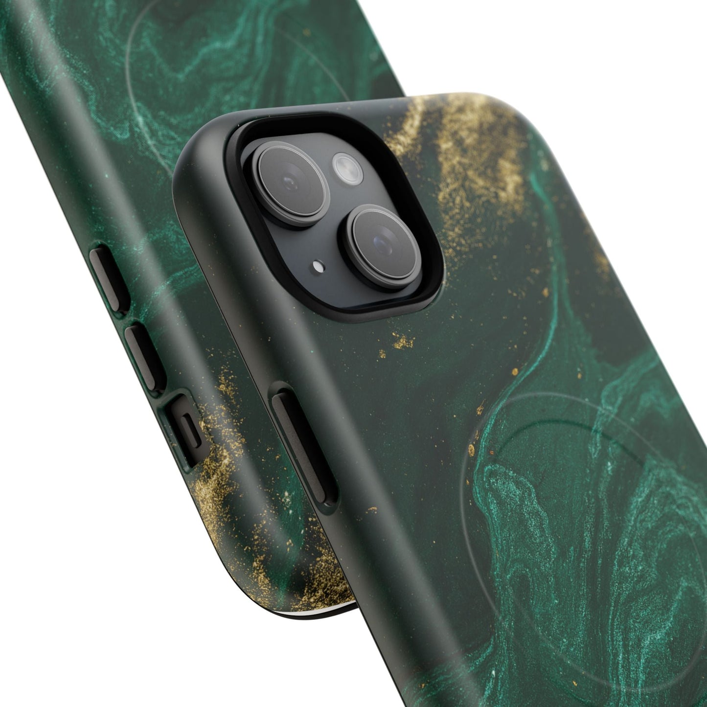 Emerald Marble with Gold Veins iPhone Case | with MagSafe  Shamo's