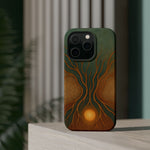 Abstract Tree of Life Design Golden Origin iPhone Case | MagSafe Compatible  Shamo's
