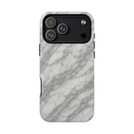 Silver Mist Marble iPhone Case with MagSafe - iPhone 17 Pro Max / Matte - Shamo's