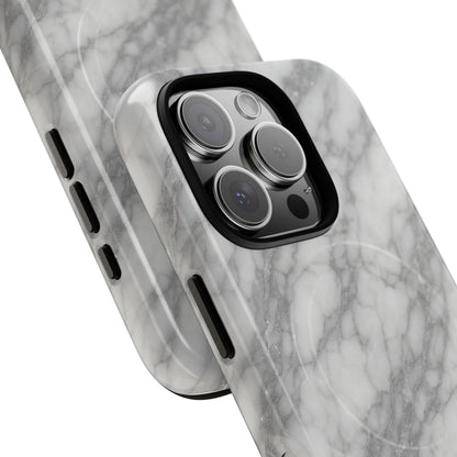 Silver Mist Marble iPhone Case with MagSafe